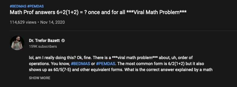 Problem gives answer of 1 or 9 depending on calculator.